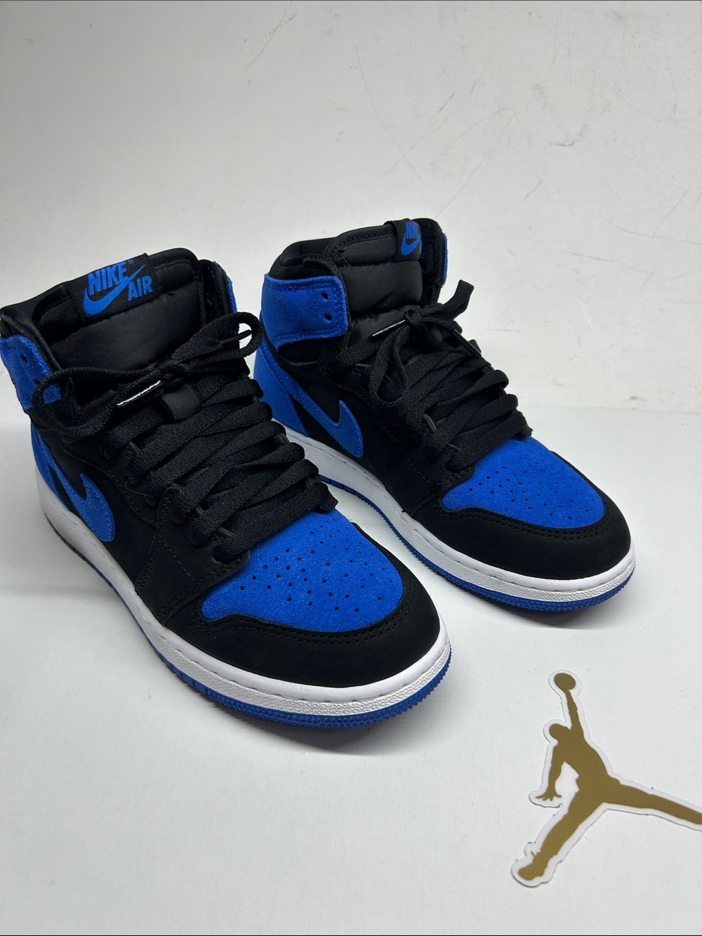Jordan 1 Mid - Black & Royal Blue Suede